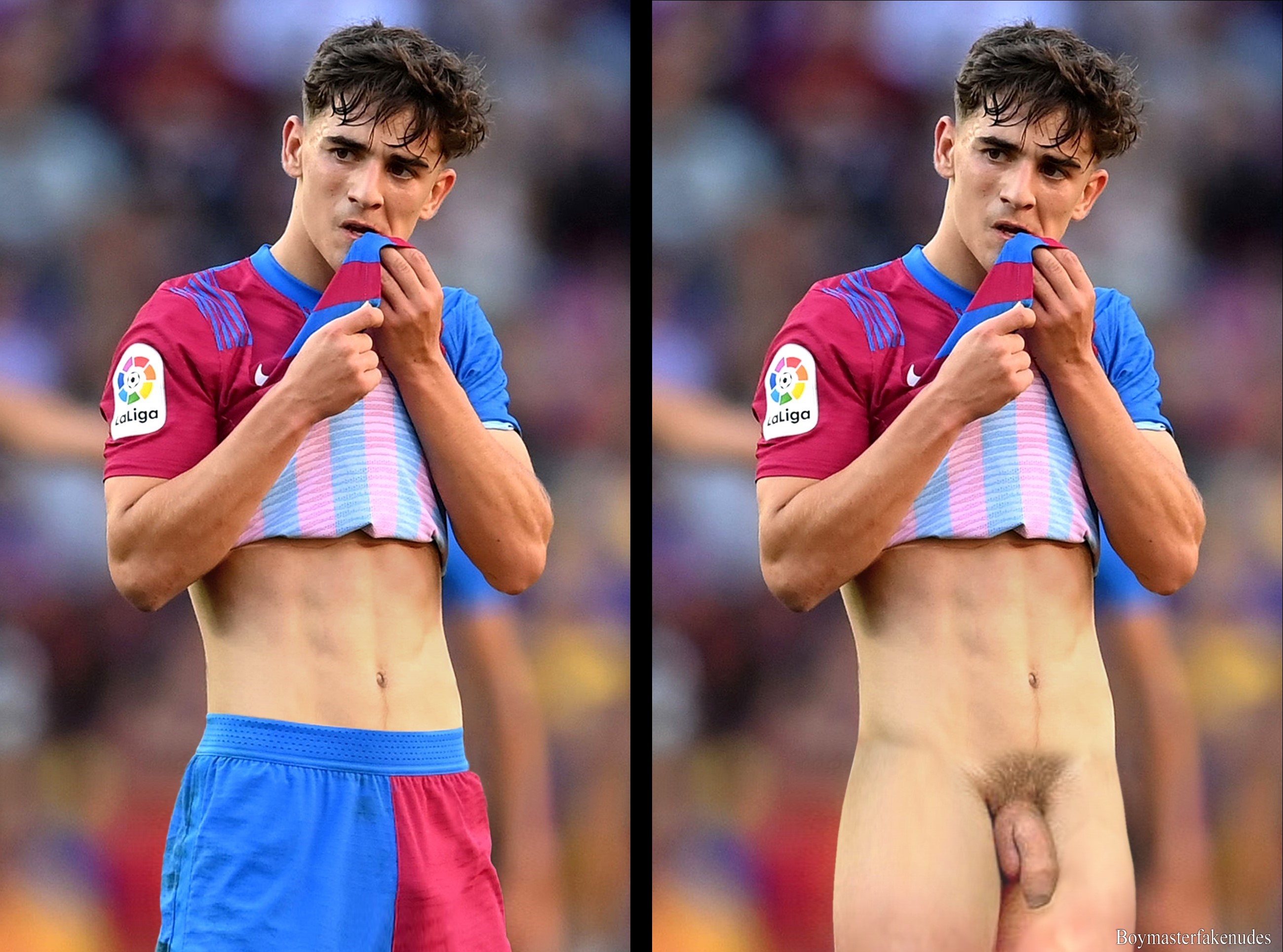 Boymaster Fake Nudes Pablo Gavi Spanish Football Player Cock Shots